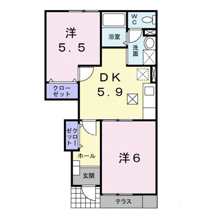 間取図 サンルーラン