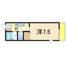 アリハイム表町 1Kの間取り