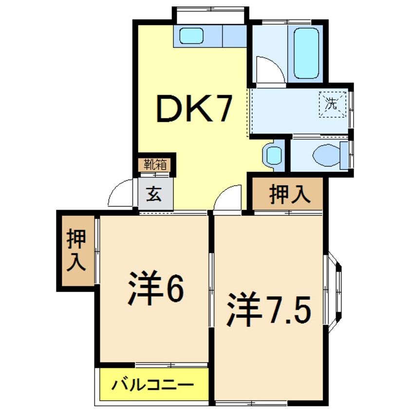 間取図 コーポタウンC