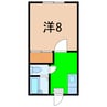 レジデンスセラミ 1Kの間取り