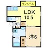 サンパーク 1LDKの間取り