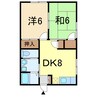 サントピア 2DKの間取り