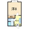 ピュアグリーンハイツ 1Kの間取り