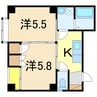 金房ドリーム 2Kの間取り