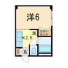 PRAISIR（プレジール） 1Rの間取り