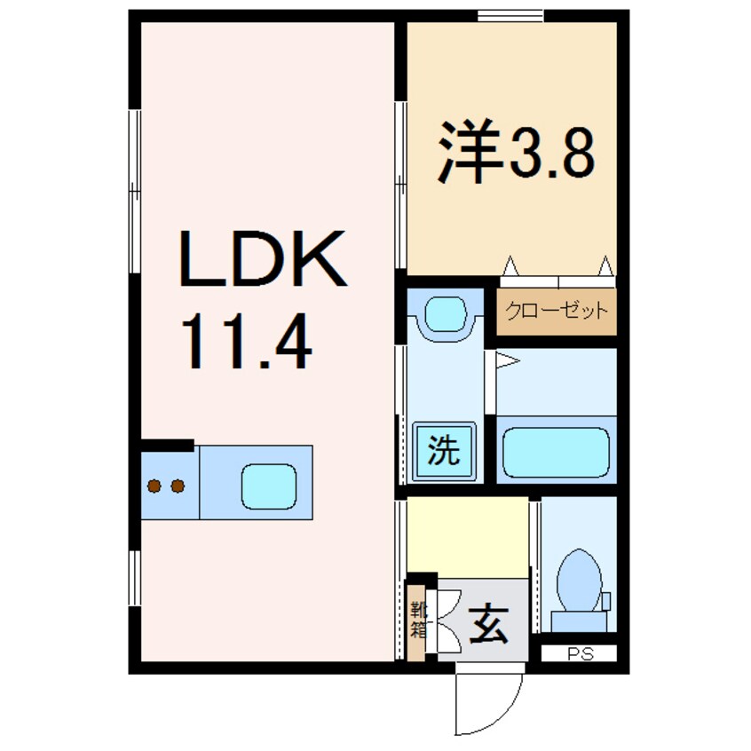 間取図 クレストＢ