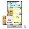 エスポワール赤城 1LDKの間取り