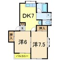 コーポタウンBの間取図