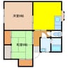 サンハイム（金房） 2DKの間取り