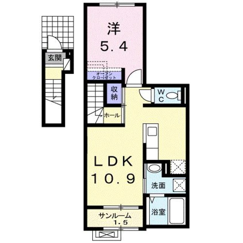 間取図 サンレーヴェ