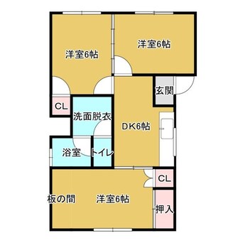 間取図 第二コーポ越路