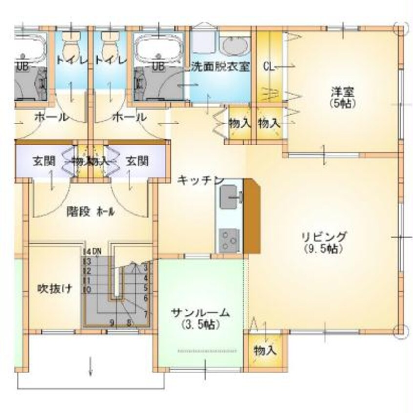 間取図 アイリス桜C