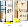 エルヴァージュ 2LDKの間取り