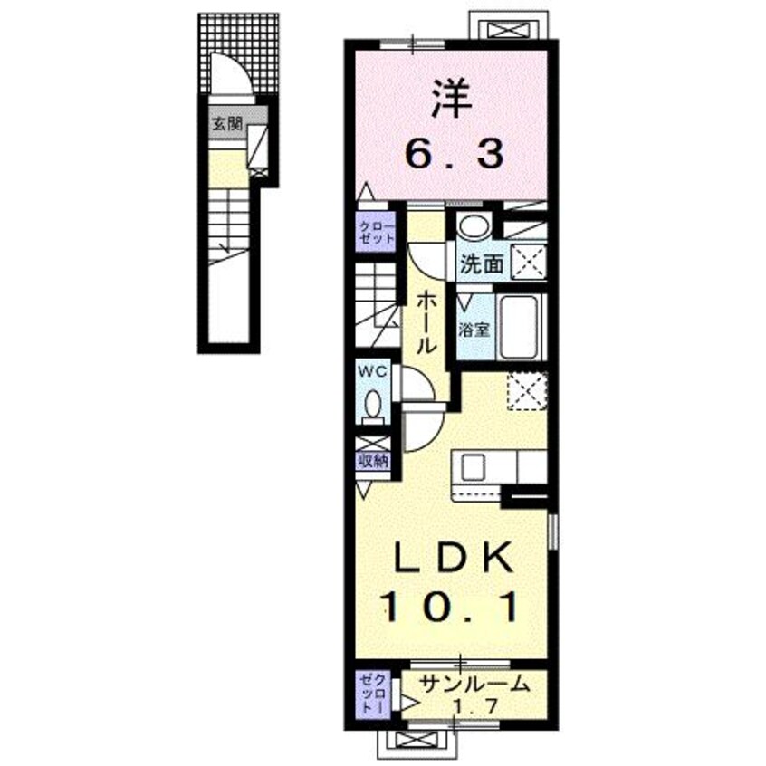 間取図 ハウスフリーデ