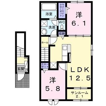 間取図 サニーコート（中沢）