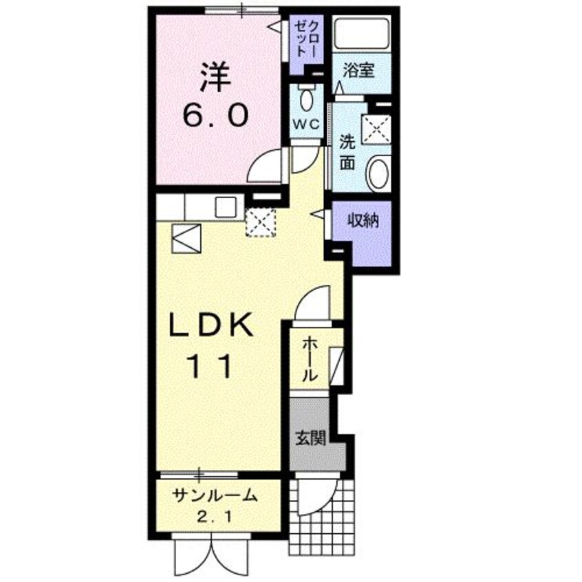 間取図 セントポーリアA