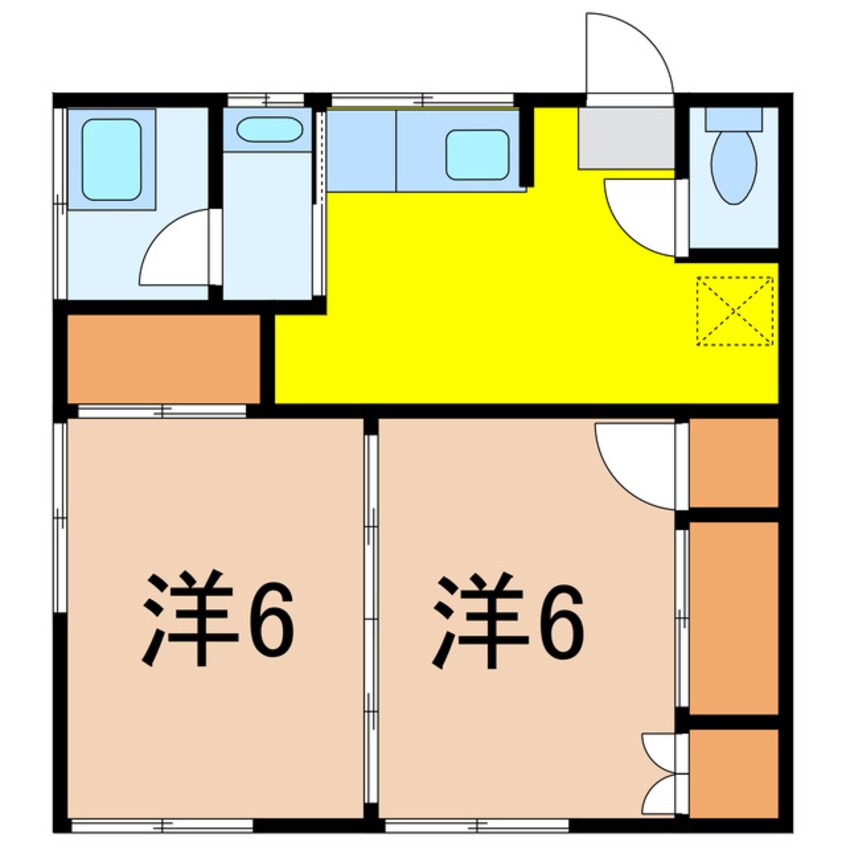 間取図 第一コーポ蓮潟