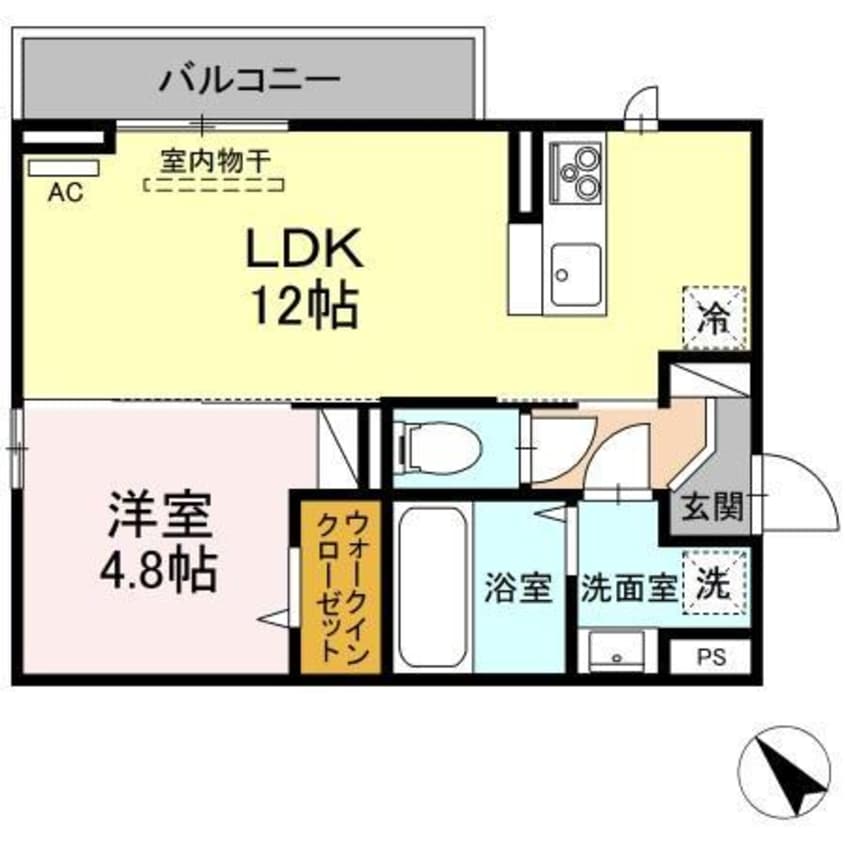 間取図 D-ROOM宮原Ⅰ