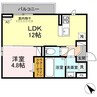 D-ROOM宮原Ⅰ 1LDKの間取り