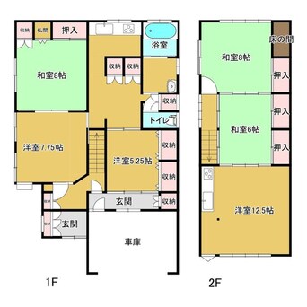 間取図 見附市細越１丁目貸家