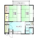 さわみ荘Ⅲの間取図