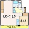 スカイクレスト与板Ⅰ 1LDKの間取り