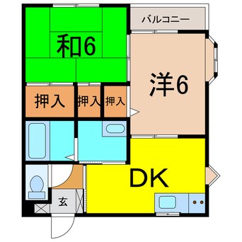 間取図 フラワーハイツ長岡