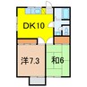 セブン・Ｑ 2DKの間取り