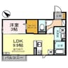 D－ROOM宮原Ⅱ 1LDKの間取り