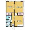 パークホームズⅠ 2DKの間取り