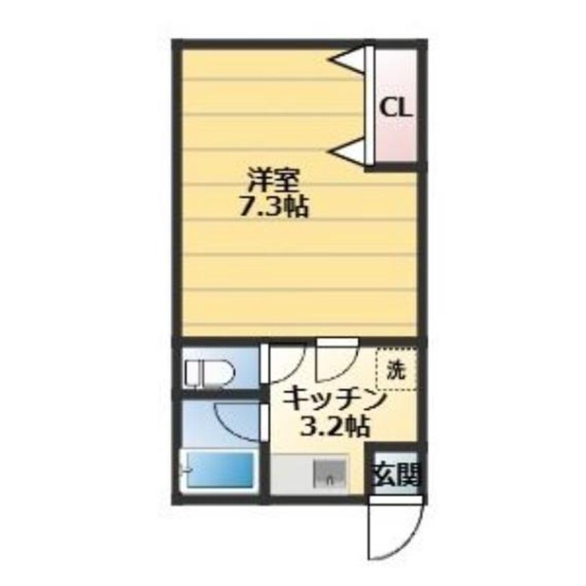 間取図 コーポラス蘭