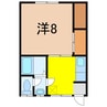 メゾンウイン 1Kの間取り