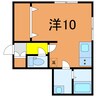 レジデンス東与板 1Rの間取り
