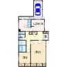 高見町貸家 2LDKの間取り