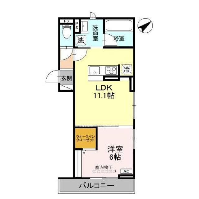 間取り図 D-ROOM弓町Ⅰ