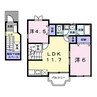 パレスサミット 2LDKの間取り