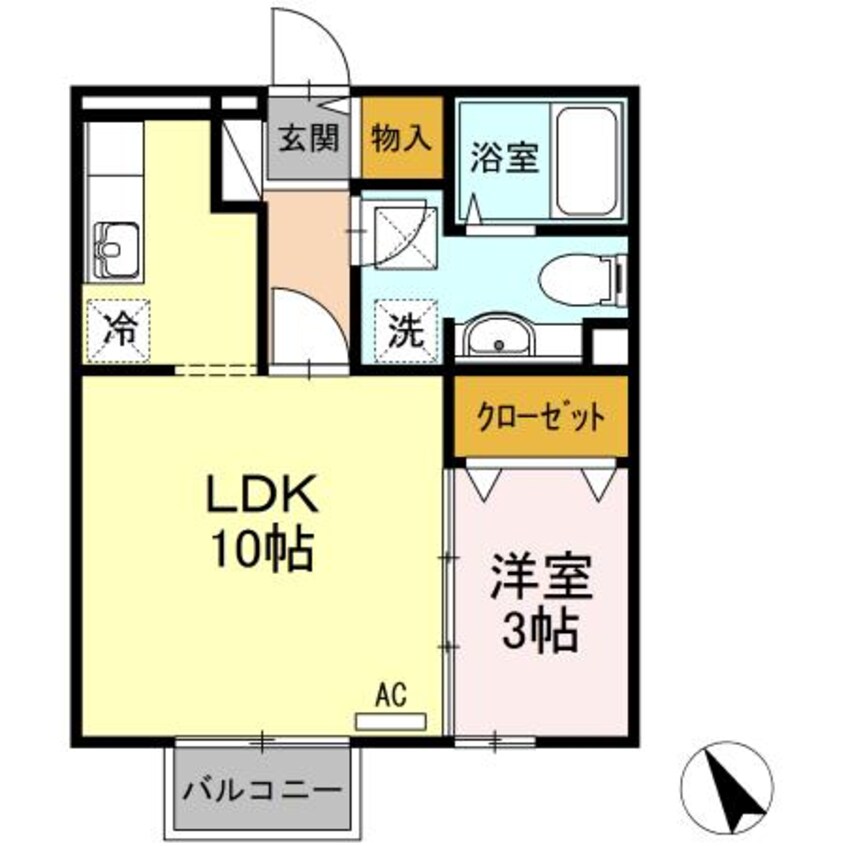 間取図 メルベーユ・ピア