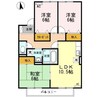 セジュールＭＩＹＡＢＩ 3LDKの間取り