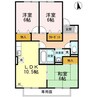 セジュールＭＩＹＡＢＩ 3LDKの間取り