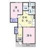 ビガーハイツ 2DKの間取り