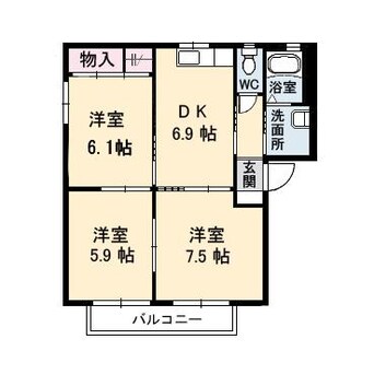 間取図 シャーメゾンクレール