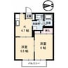 ＪＯＹＦＵＬ　ＳＨＩＢＡＮＡＫＡ 2Kの間取り