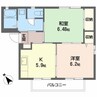 グランジュール上宇部 2Kの間取り