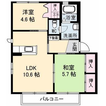 間取図 シャーメゾン西平原