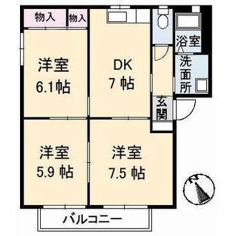 間取図 シャーメゾン殿町