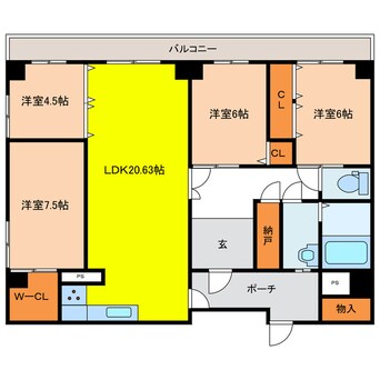 間取図 ヴィラ・アンぺリアル