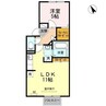 パティーナ 1LDKの間取り
