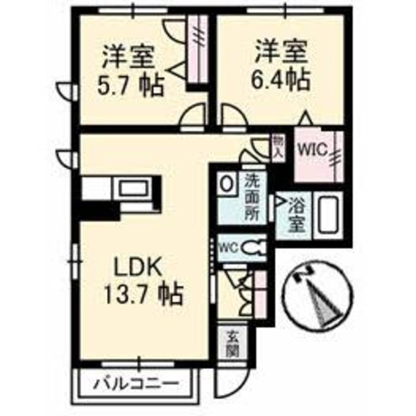 間取図 シャーメゾン　カーザ・フェリース