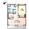クオリティーハイム 1LDKの間取り