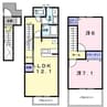グランドール　AB 2LDKの間取り